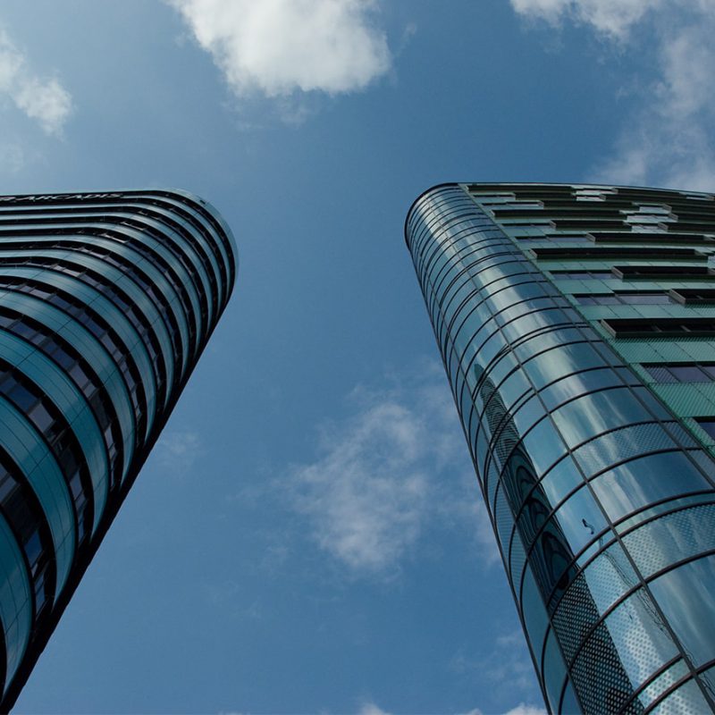 Hochhäuser Skyscraper blauer Himmel